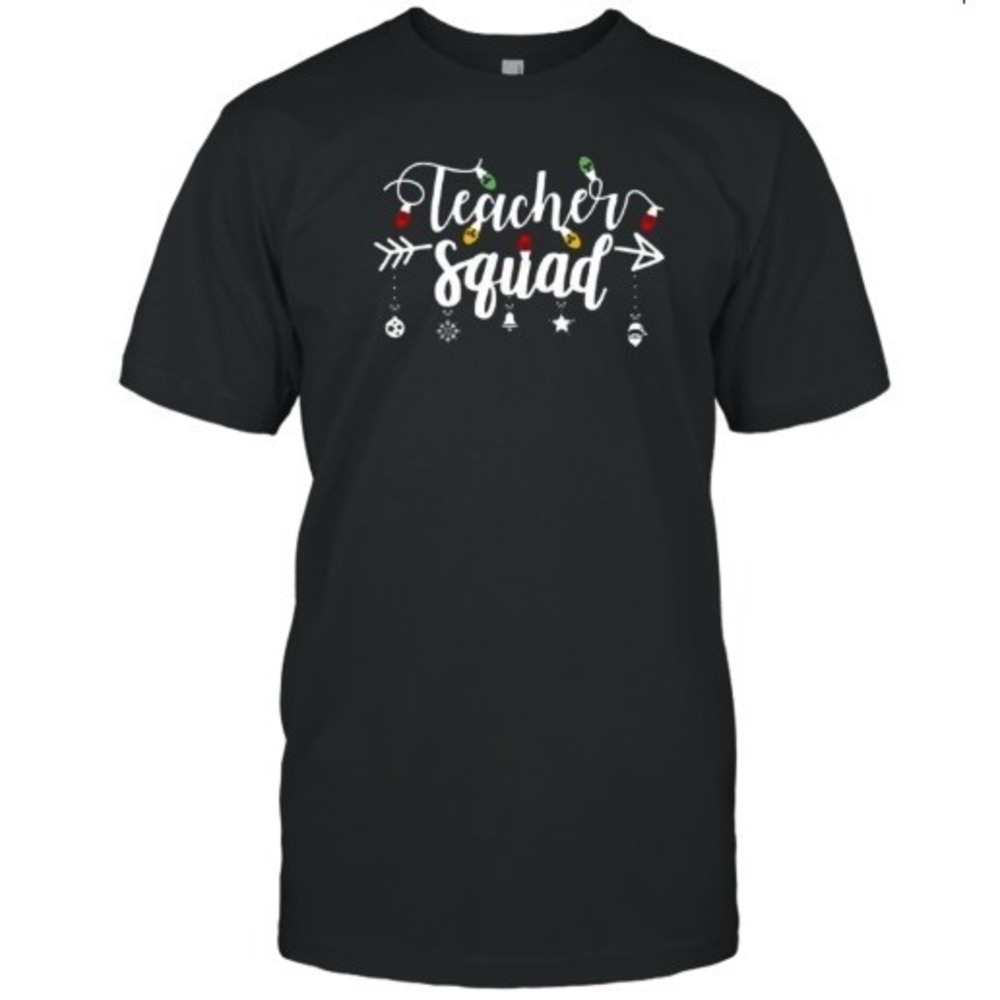 Christmas Vibes Teacher Squad Teacher T-Shirt